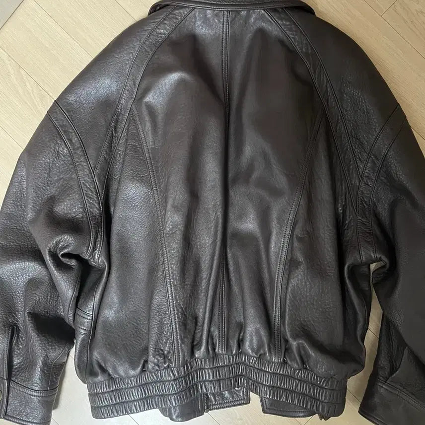 [BUNJANG] Saint Laurent Brown Leather Jacket / 생로랑 가죽자켓