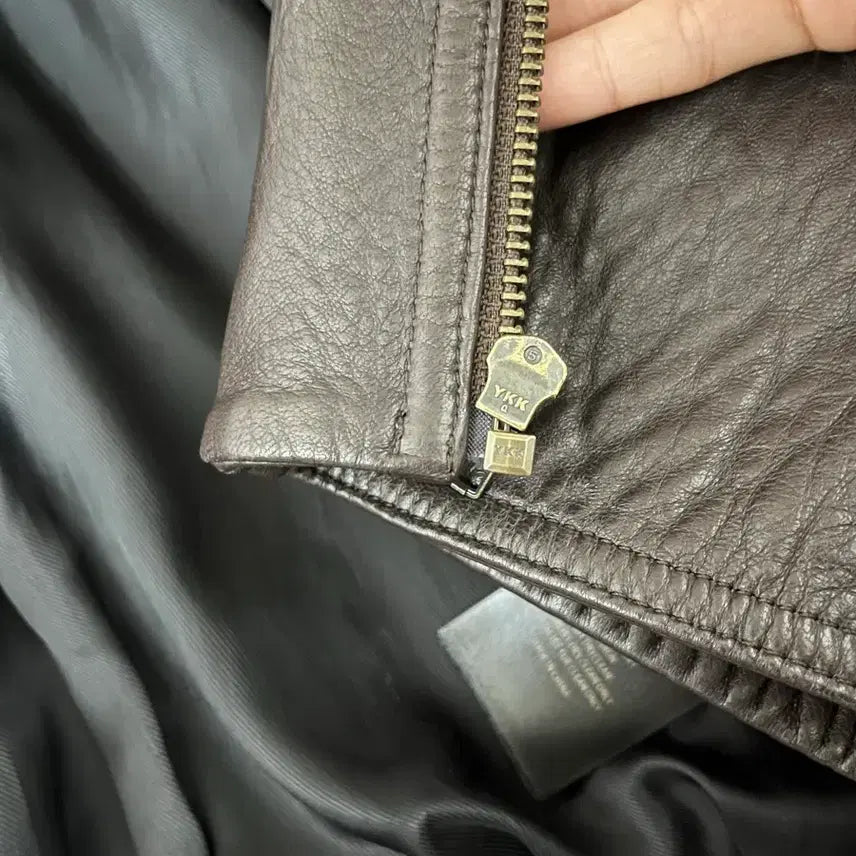 [BUNJANG] Saint Laurent Brown Leather Jacket / 생로랑 가죽자켓