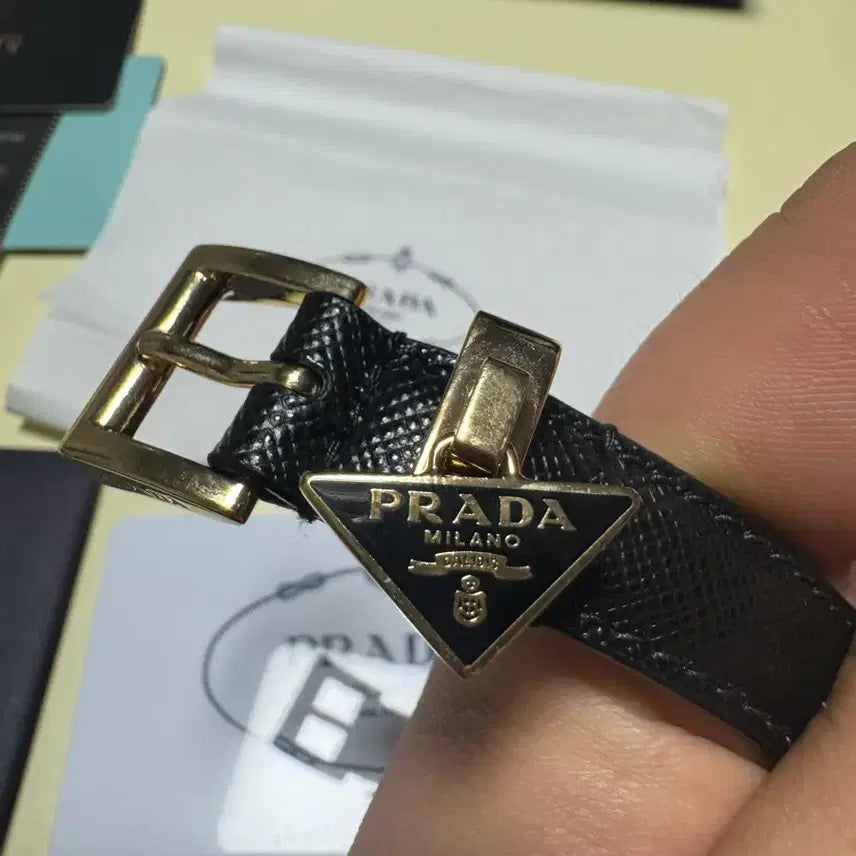 [BUNJANG] Prada Saffiano Leather Belt / 프라다 벨트