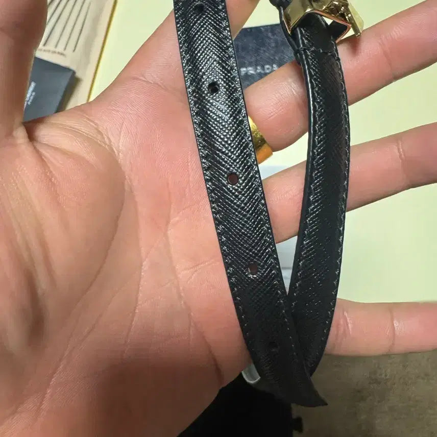 [BUNJANG] Prada Saffiano Leather Belt / 프라다 벨트