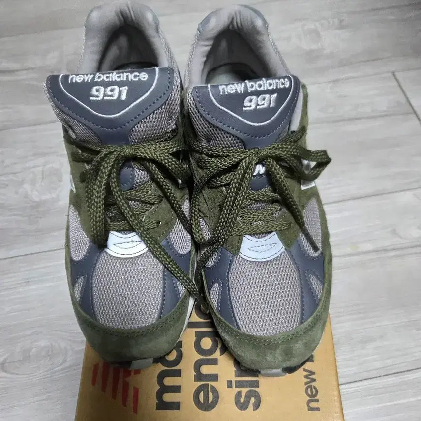 [BUNJANG] New Balance 991 Green Gray 255 / 뉴발란스 991 그린 그레이 255