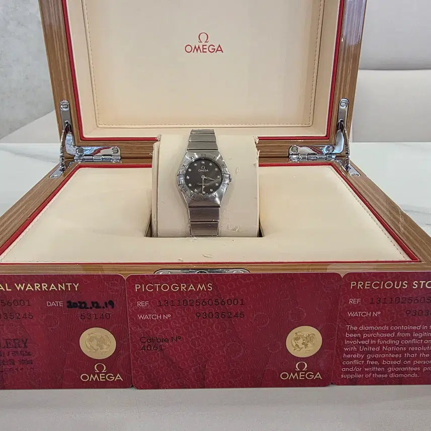 [BUNJANG] Omega Constellation Steel Black 10P 25mm Watch / 오메가 컨스틸레이션 스틸 블랙10P 131.10.25.60.56.001