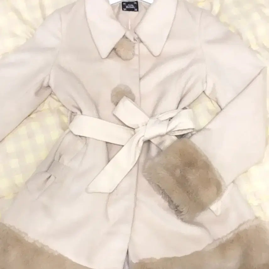 [BUNJANG] ANC Rouge Beige Vintage Coat / 앙크루즈 베이지 빈티지 코트 달천깔 라떼갸루 판매 양도