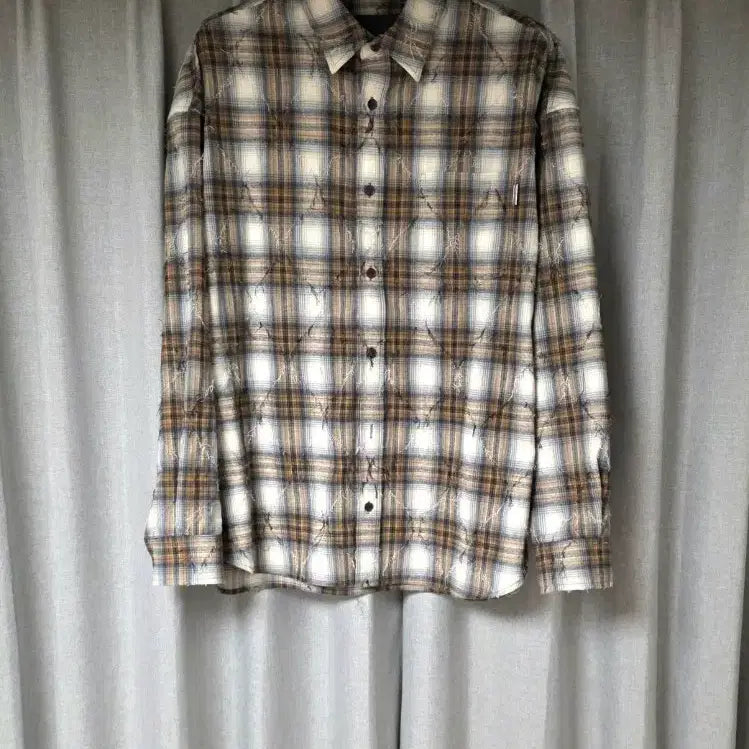 [BUNJANG] Juun.J Argyle Check Shirt / 준지 26ss 아가일 체크 셔츠 48