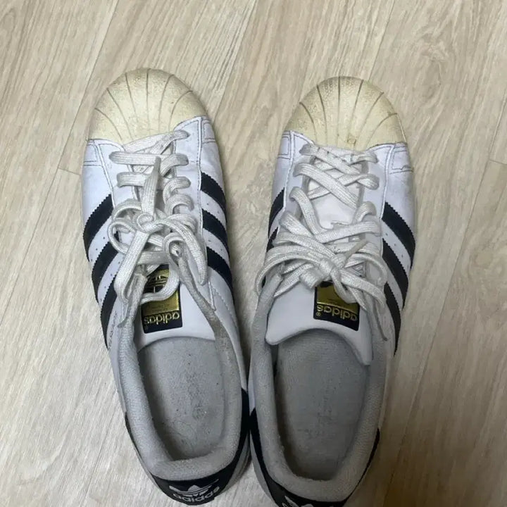[BUNJANG] Adidas Superstar White Black Sneakers / 아디다스 슈퍼스타 흰검 운동화
