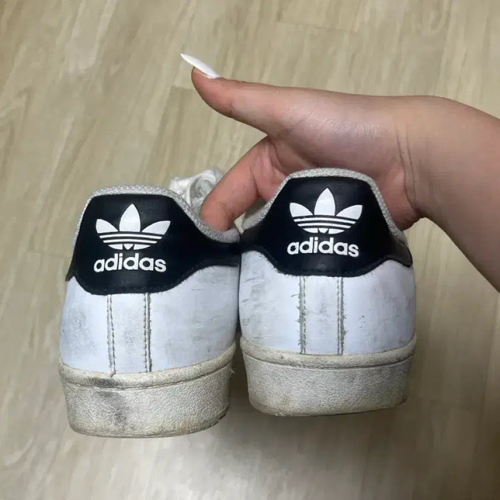 [BUNJANG] Adidas Superstar White Black Sneakers / 아디다스 슈퍼스타 흰검 운동화