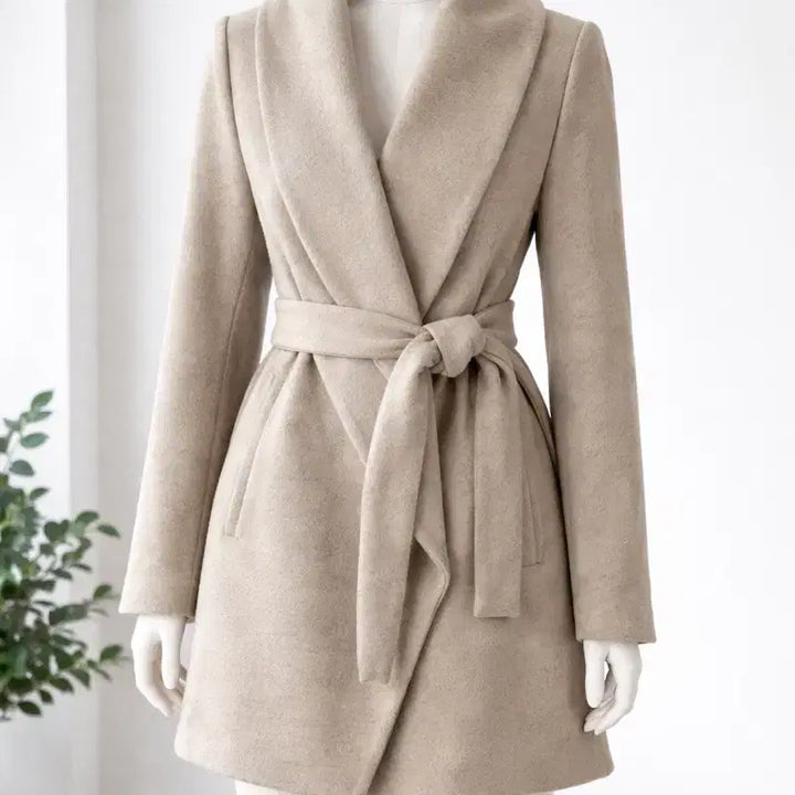 [BUNJANG] Mojo.S.Phine Wool Angora Belted Coat / 정품 모조에스핀(Mojo.S.Phine)  울앙고라 벨티드코트
