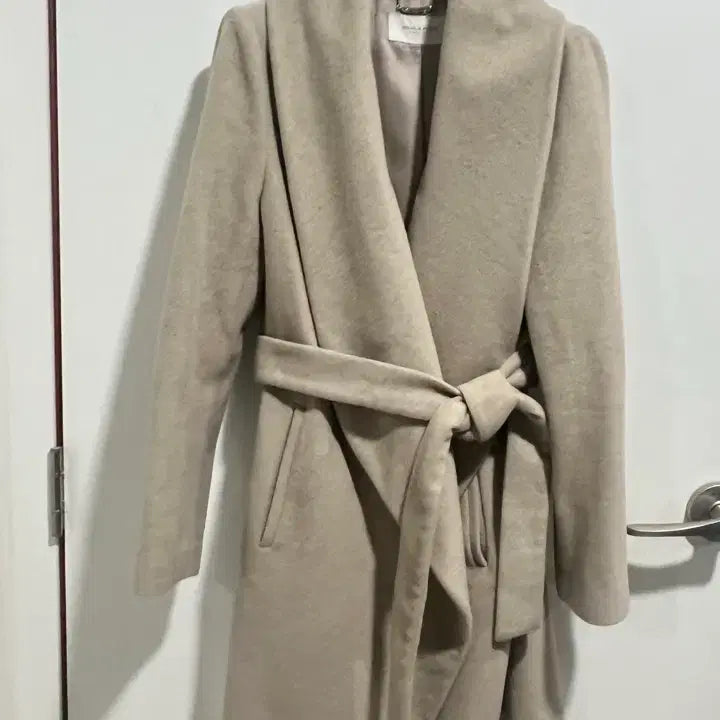 [BUNJANG] Mojo.S.Phine Wool Angora Belted Coat / 정품 모조에스핀(Mojo.S.Phine)  울앙고라 벨티드코트