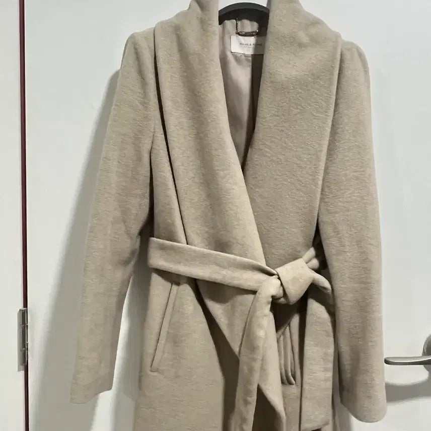 [BUNJANG] Mojo.S.Phine Wool Angora Belted Coat / 정품 모조에스핀(Mojo.S.Phine)  울앙고라 벨티드코트