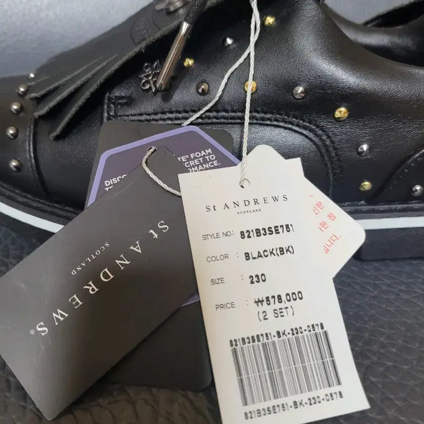 [BUNJANG] St. Andrews Women's Golf Shoes (230) / 세인트앤드류스 골프화 여성 태슬 장식 스파이크리스 230 (새상품)