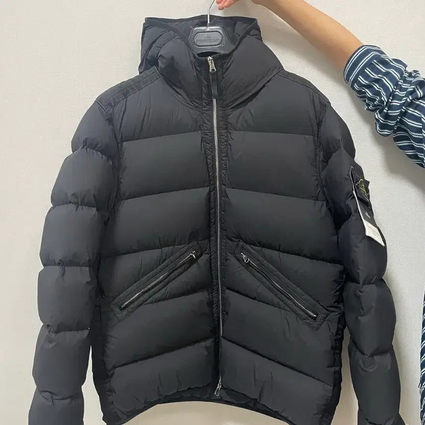 [BUNJANG] Stone Island Padded Jacket (Black) / (새상품) 스톤아일랜드 패딩 L (블랙)