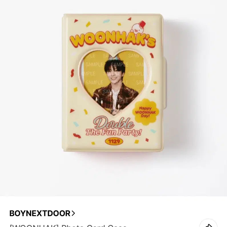 [BUNJANG] Xikers Junghoon Birthday Party Event Photocard Holder / 운학 생일 포토카드 케이스