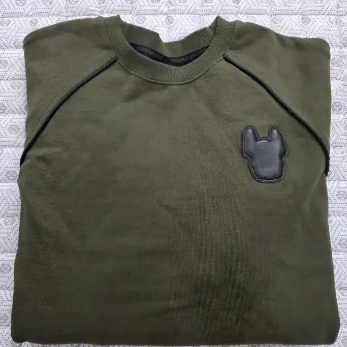 [BUNJANG] LifeWork Khaki Sweatshirt / 라이프워크 카키색 맨투맨 100