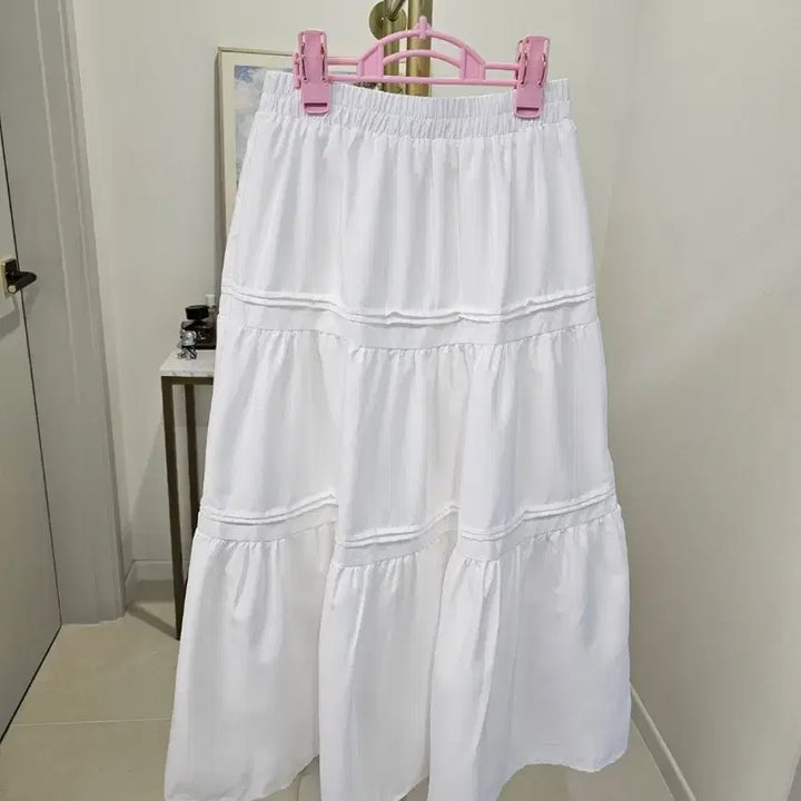 [BUNJANG] Pleated Ruffle Long Skirt / 핀턱주름 캉캉롱스커트