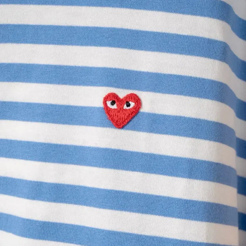 [BUNJANG] Comme des Garcons PLAY Stripe Long Sleeve T-shirt / 꼼데가르송 PLAY 스트라이프 긴팔티