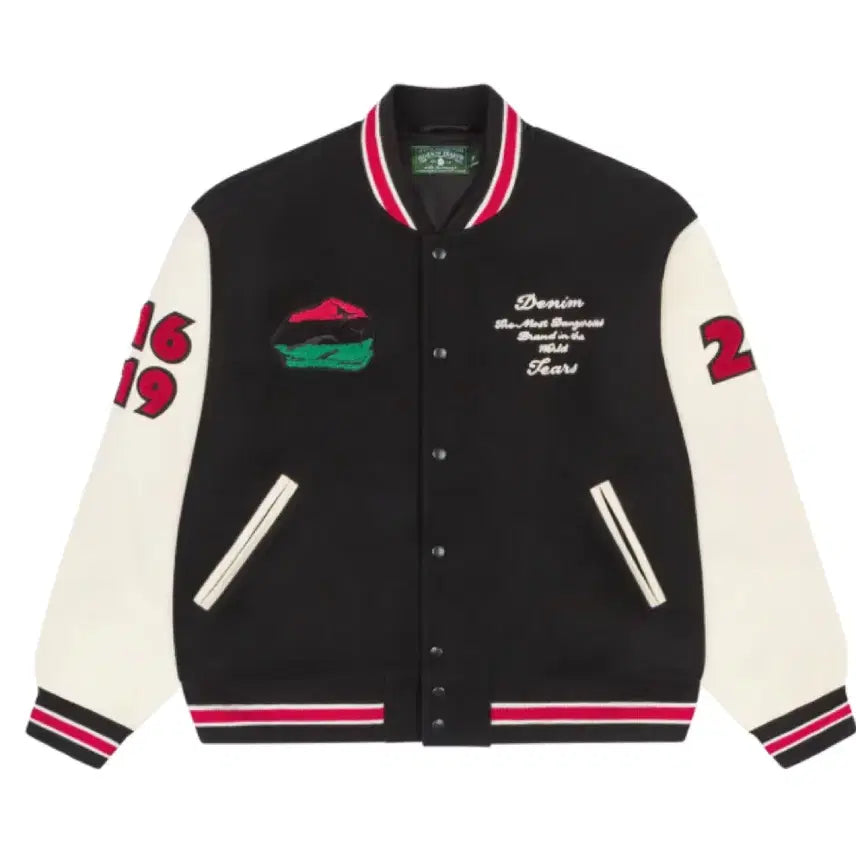 [BUNJANG] Denim Tears Peace Varsity Jacket XL / 데님티어스 피스 바시티 자켓 xl 사이즈