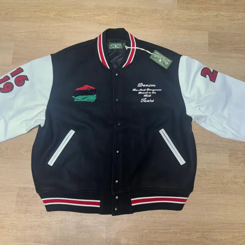 [BUNJANG] Denim Tears Peace Varsity Jacket XL / 데님티어스 피스 바시티 자켓 xl 사이즈