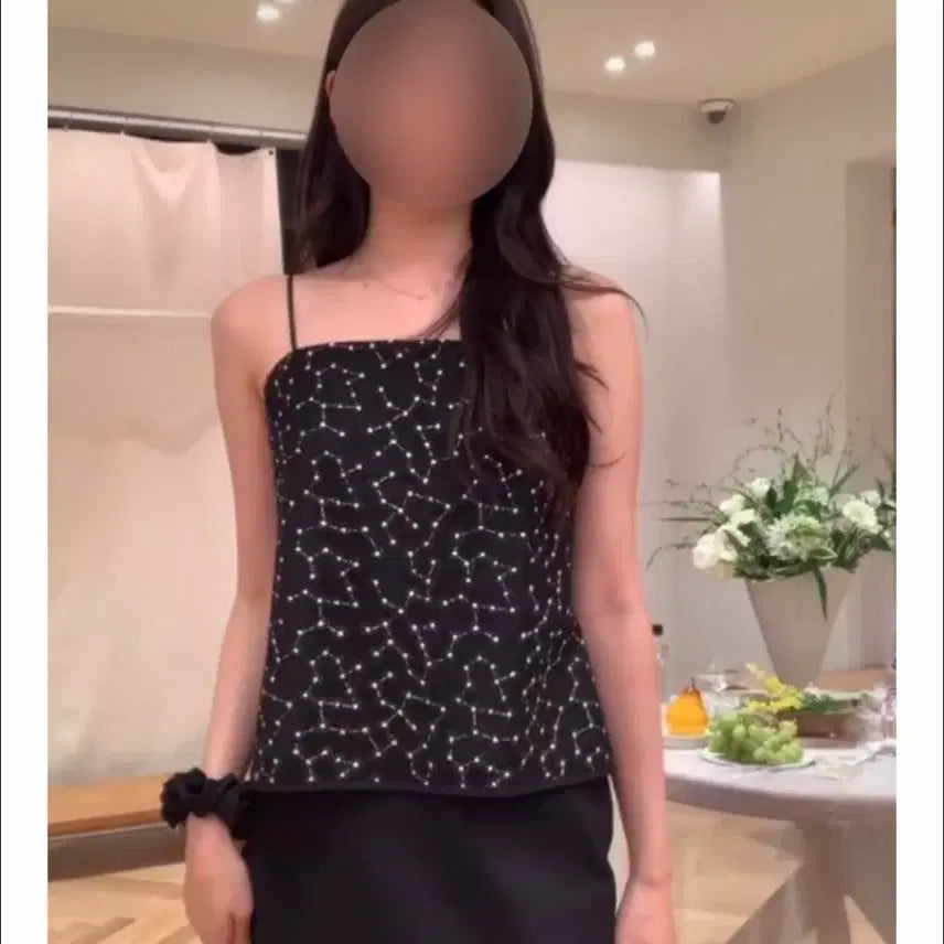 [BUNJANG] SIE Dandelion Sheer Sleeveless Black (Size 2) / sie 단델리온 시어 슬리브리스 블랙 2사이즈