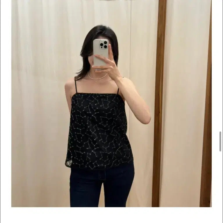 [BUNJANG] SIE Dandelion Sheer Sleeveless Black (Size 2) / sie 단델리온 시어 슬리브리스 블랙 2사이즈