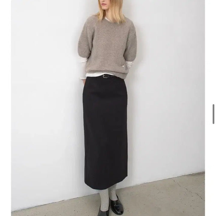 [BUNJANG] Atelier Nine Wool Long Skirt / 아틀리에 나인 스커트