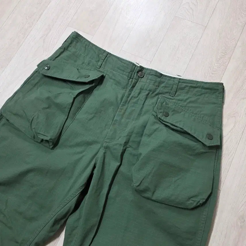 [BUNJANG] Engineered Garments Norwegian Pants Olive Cotton Ripstop / [L] 엔지니어드가먼츠 노르웨이지안 팬츠 올리브 코튼 립스탑 엔가