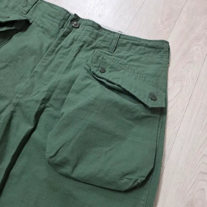 [BUNJANG] Engineered Garments Norwegian Pants Olive Cotton Ripstop / [L] 엔지니어드가먼츠 노르웨이지안 팬츠 올리브 코튼 립스탑 엔가