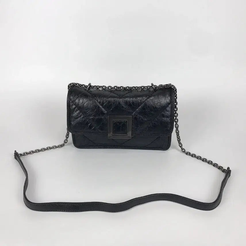 [BUNJANG] Lounge & Lounge Como Quilted Leather Crossbody Bag / 루즈앤라운지 꼬모 퀼팅 가죽 크로스백 가방