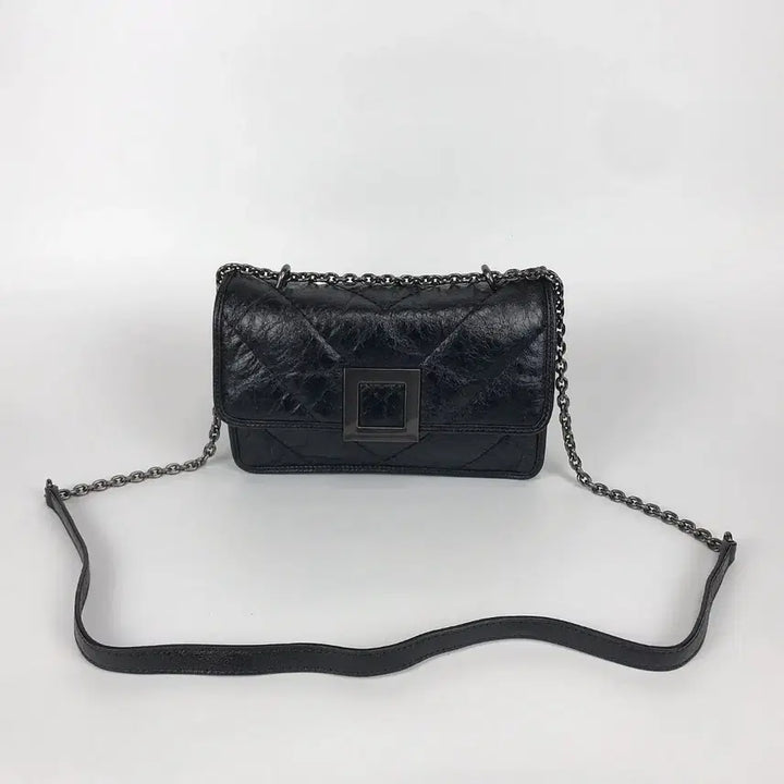 [BUNJANG] Lounge & Lounge Como Quilted Leather Crossbody Bag / 루즈앤라운지 꼬모 퀼팅 가죽 크로스백 가방