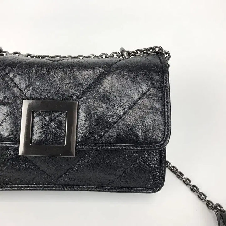 [BUNJANG] Lounge & Lounge Como Quilted Leather Crossbody Bag / 루즈앤라운지 꼬모 퀼팅 가죽 크로스백 가방