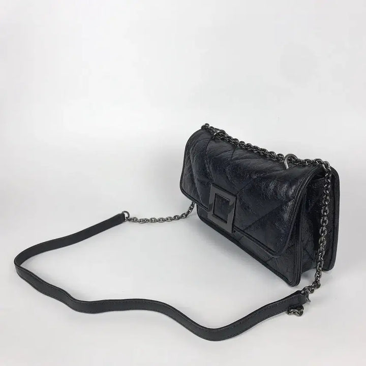 [BUNJANG] Lounge & Lounge Como Quilted Leather Crossbody Bag / 루즈앤라운지 꼬모 퀼팅 가죽 크로스백 가방