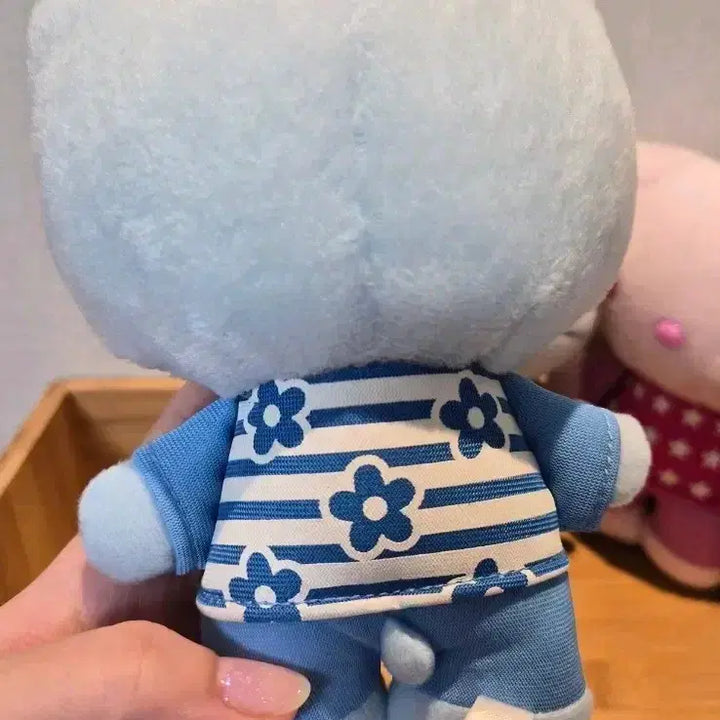 [BUNJANG] Classic Blue Flower Kitty Doll / 고전 블루 꽃키티