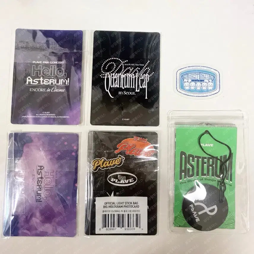 [BUNJANG] PLAVE Hologram Big Photocard Bundle Set / [일괄]플레이브 빅포카 4종+바인더+택