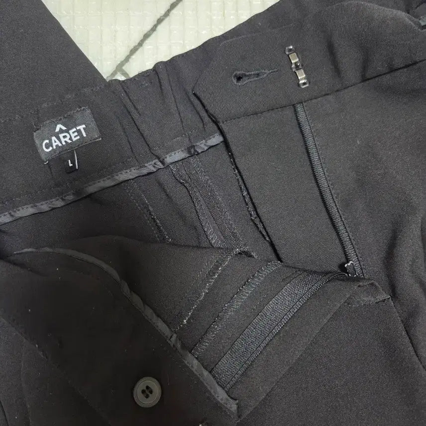 [BUNJANG] Black Slacks (Size L) / 봄여름용  블랙 슬랙스 L