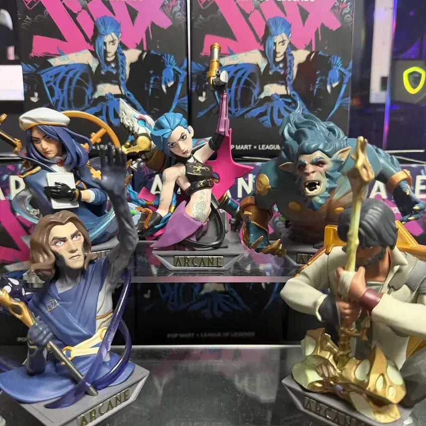 [BUNJANG] Popmart Arcane Jinx, Caitlyn, Viktor, Jayce, Warwick Bundle Set / 팝마트 아케인 징크스, 케이틀린, 빅토르, 제이스, 워윅 일괄