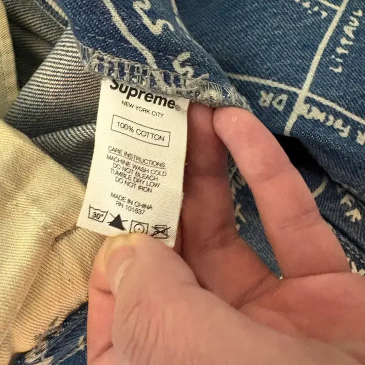 [BUNJANG] Supreme Gonz Map Denim Pants 30 Size / 슈프림 곤즈 맵 데님 팬츠 30 사이즈