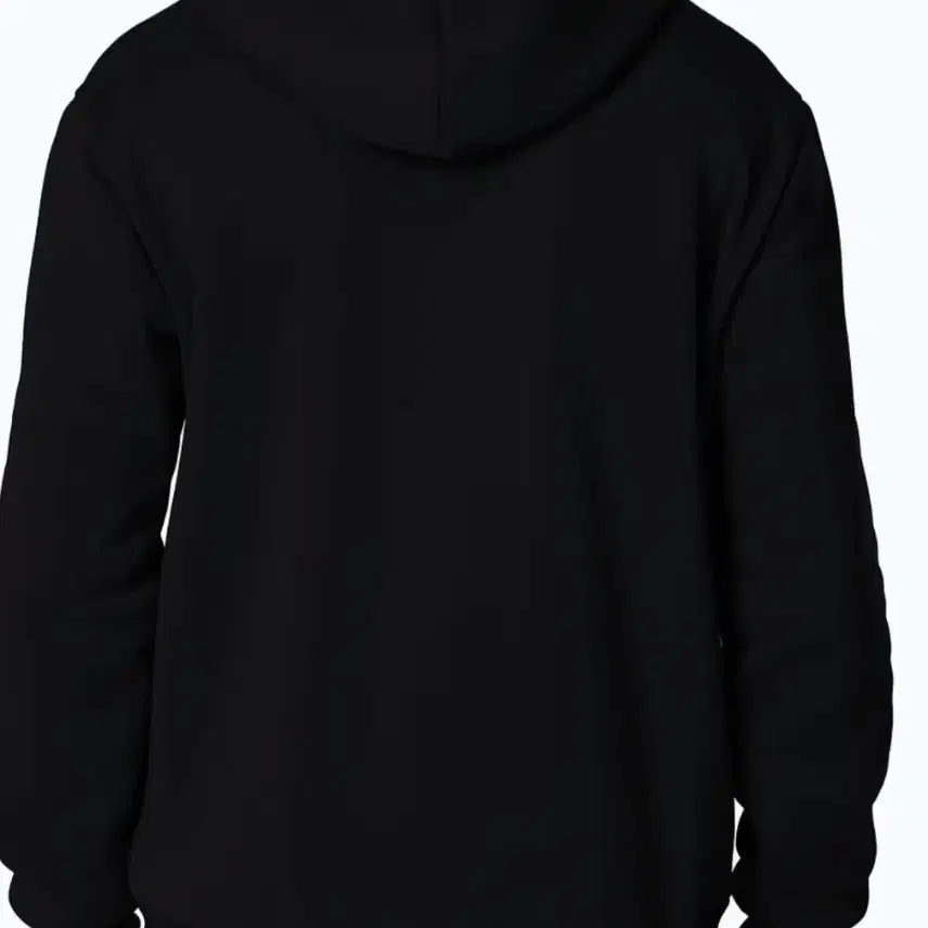 [BUNJANG] Unbranded Black Fleece Lined Hoodie Zip-Up - Unisex XL / 새상품 블랙 약기모 후드 집업 남여공용 XL사이즈