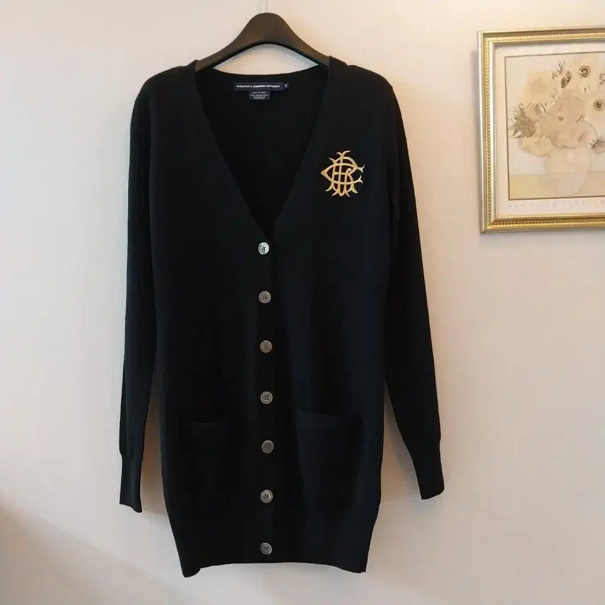 [BUNJANG] Polo Ralph Lauren Long Black Cardigan (S) / [새옷컨디션] 폴로 랄프로렌 블랙 롱 가디건 (S)