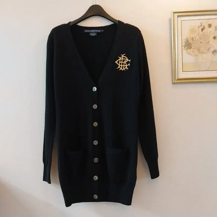 [BUNJANG] Polo Ralph Lauren Long Black Cardigan (S) / [새옷컨디션] 폴로 랄프로렌 블랙 롱 가디건 (S)