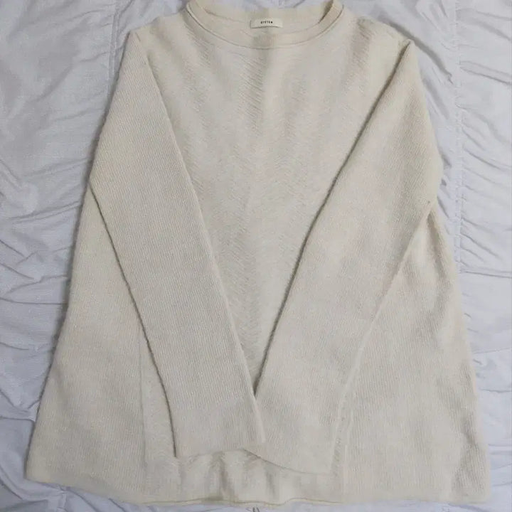 [BUNJANG] System Ivory Knit Sweater / 한섬 시스템봄가을니트55
