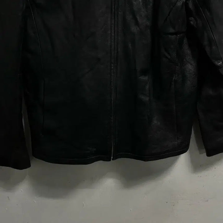[BUNJANG] Black Old School Leather Jacket / 100 블랙 올드스쿨 레더 양가죽 자켓 정품