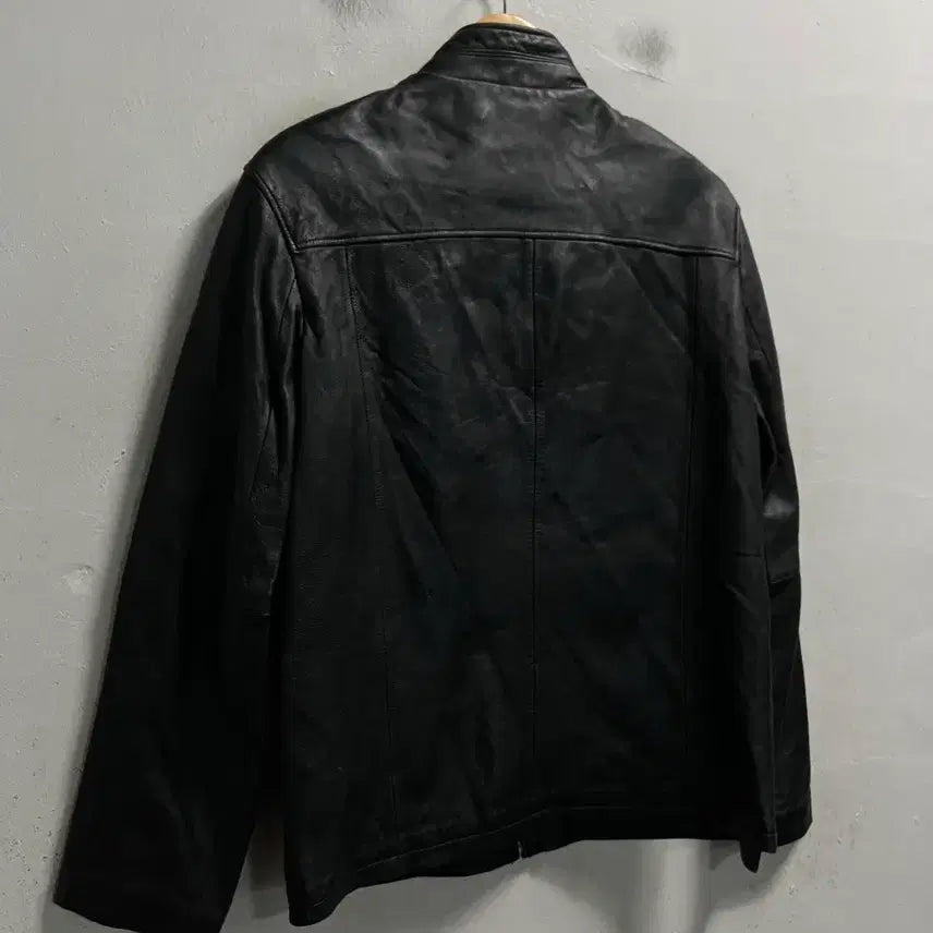 [BUNJANG] Black Old School Leather Jacket / 100 블랙 올드스쿨 레더 양가죽 자켓 정품