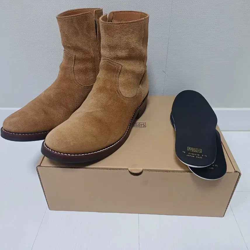 [BUNJANG] Addict AB-05SS-CL Suede Zipper Boots / 어딕트 부츠 AB-05SS-CL 스티어 스웨이드 지퍼 부츠