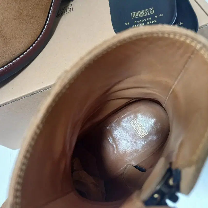 [BUNJANG] Addict AB-05SS-CL Suede Zipper Boots / 어딕트 부츠 AB-05SS-CL 스티어 스웨이드 지퍼 부츠