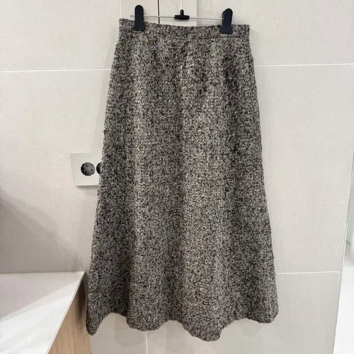 [BUNJANG] Leilian Tweed Wool Long Skirt / 릴리안 트위드 울 롱스커트