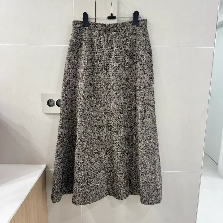 [BUNJANG] Leilian Tweed Wool Long Skirt / 릴리안 트위드 울 롱스커트