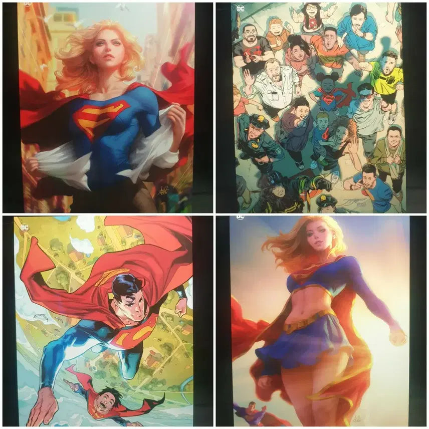 [BUNJANG] DC Comics Superman Poster Set / DC,코믹스,슈퍼맨,포스터세트,4종