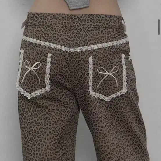 [BUNJANG] Setupexe Leopard Lace Pants / [원가_152,000] 셋업이엑스이 - LEOPARD LACE PANTS