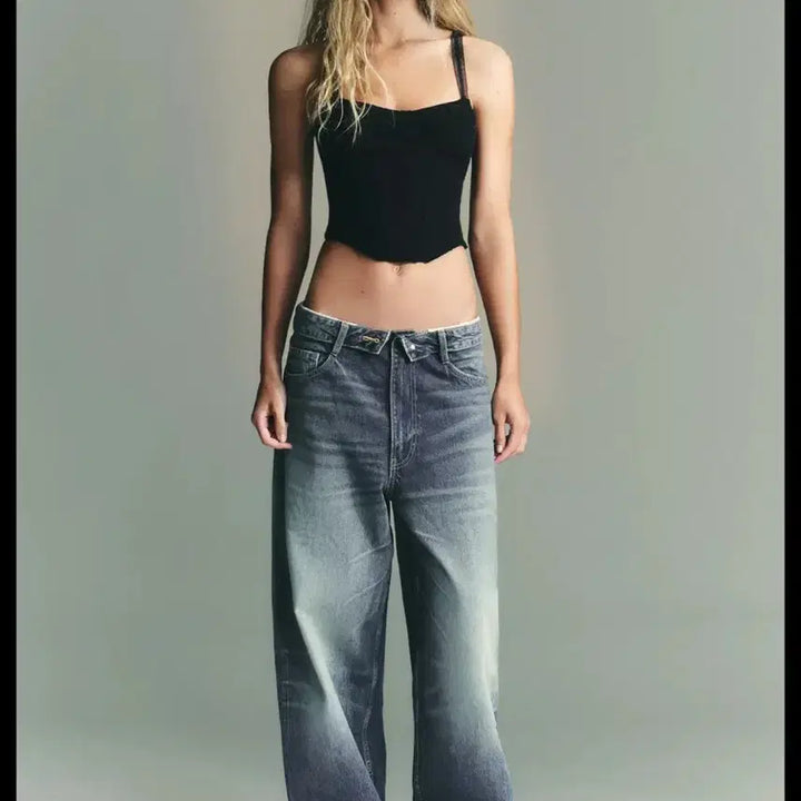 [BUNJANG] ZARA Jacquard Corset Top / 자라 자카드 코르셋 탑