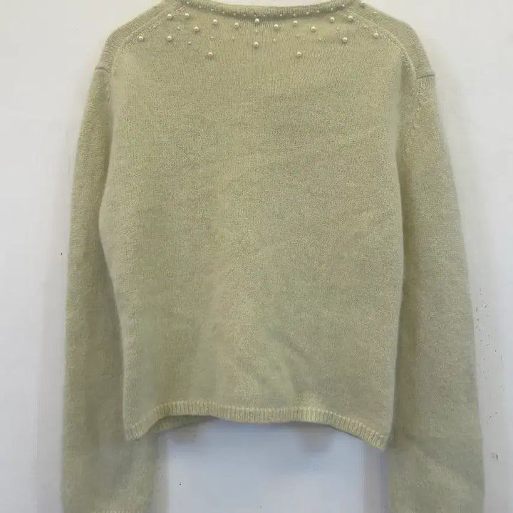 [BUNJANG] Angora Pearl Knit Cardigan / 수입 프리미어 앙고라 진주 니트가디건:)