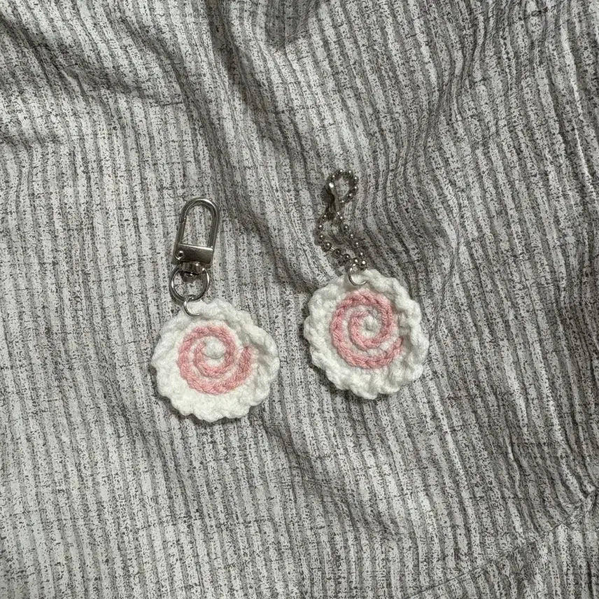 [BUNJANG] Knitted Naruto Maki Keychain / 3+1 뜨개 나루토마키 키링